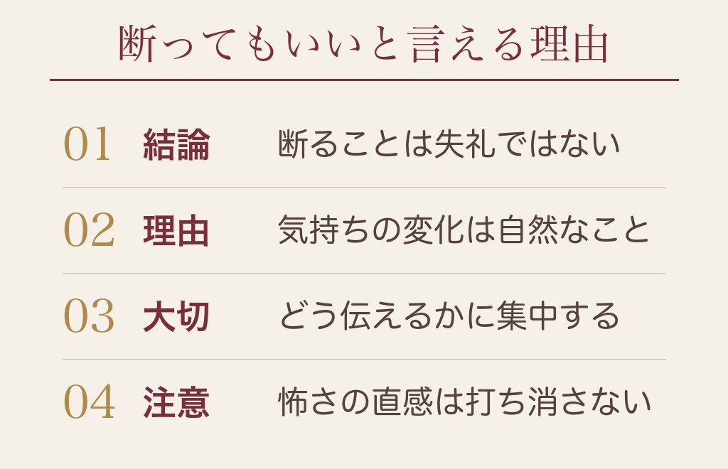 マッチングアプリで会う約束を断るのは、悪いことではありません