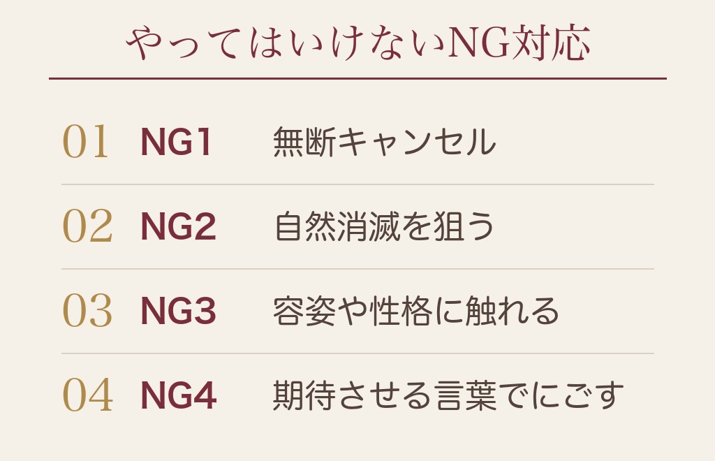 マッチングアプリの会う約束を断るときのNG対応6つ