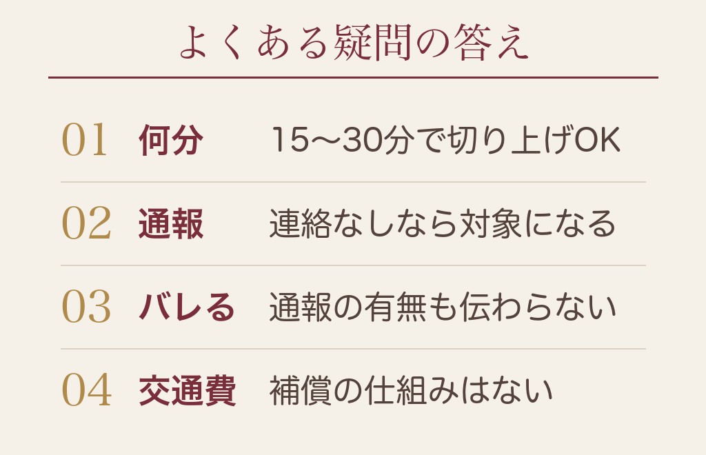ハッピーメール（ハピメ）のドタキャンに関するよくある質問