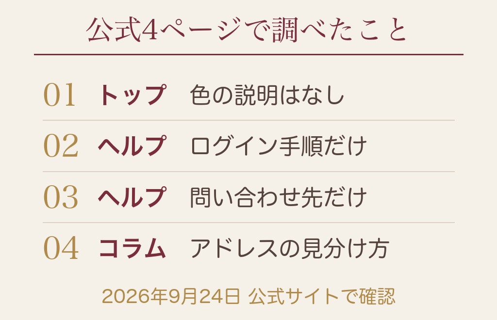 ハッピーメールのログインの色は公式にどこまで書かれているか