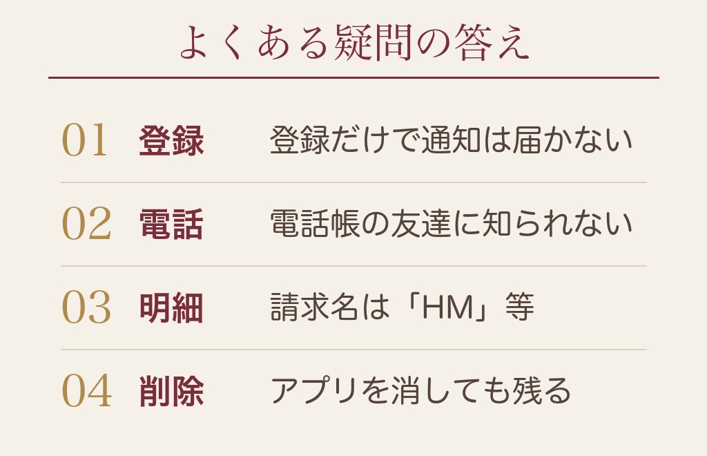 ハッピーメールの身バレに関するQ&A