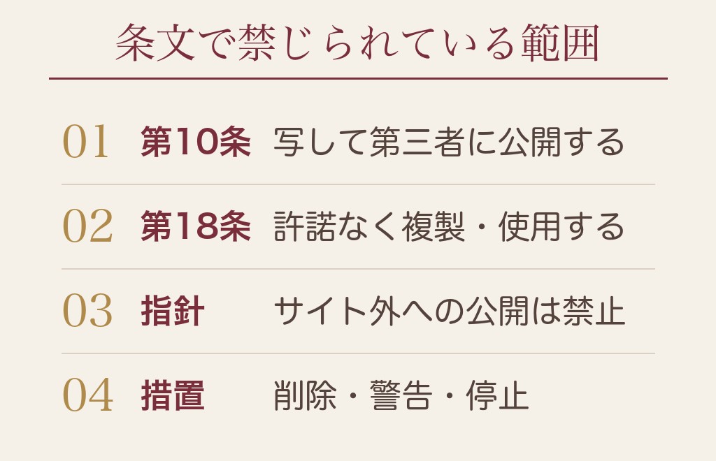 ハッピーメールの会員規約はスクショの何を禁じているのか