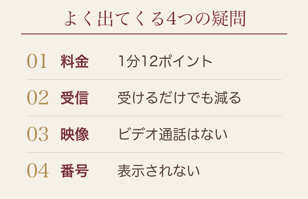 ハッピーメールの通話に関するよくある質問