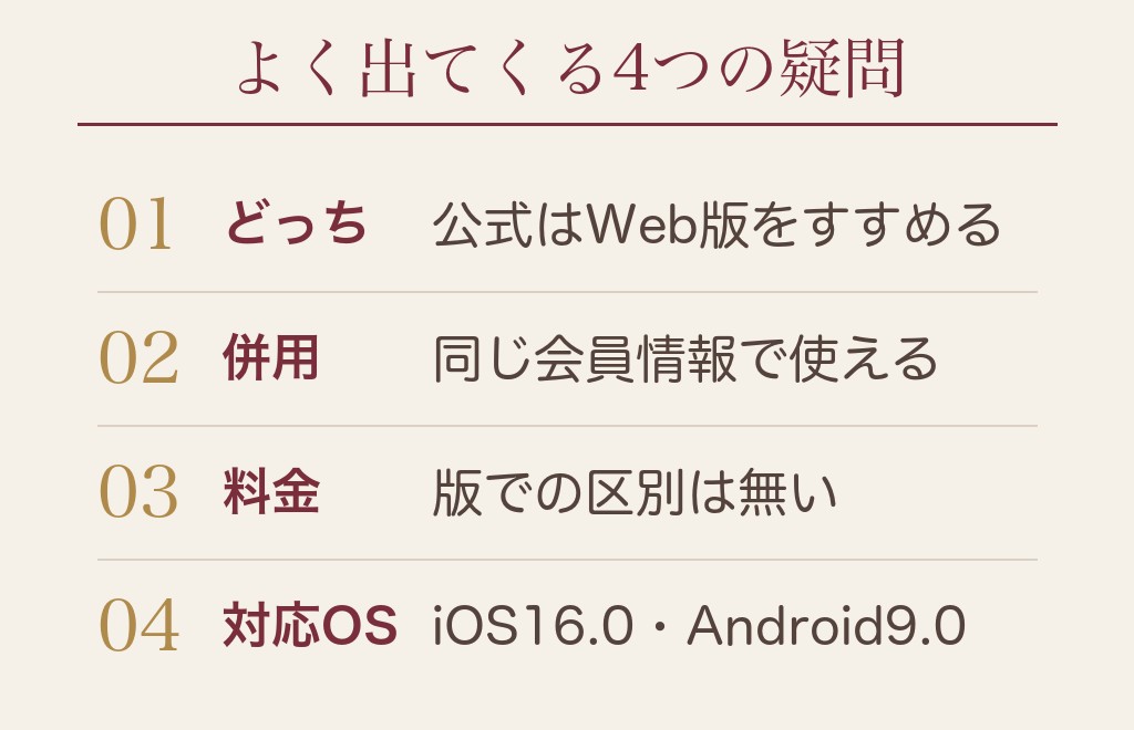 ハッピーメールのWeb版とアプリに関するよくある質問