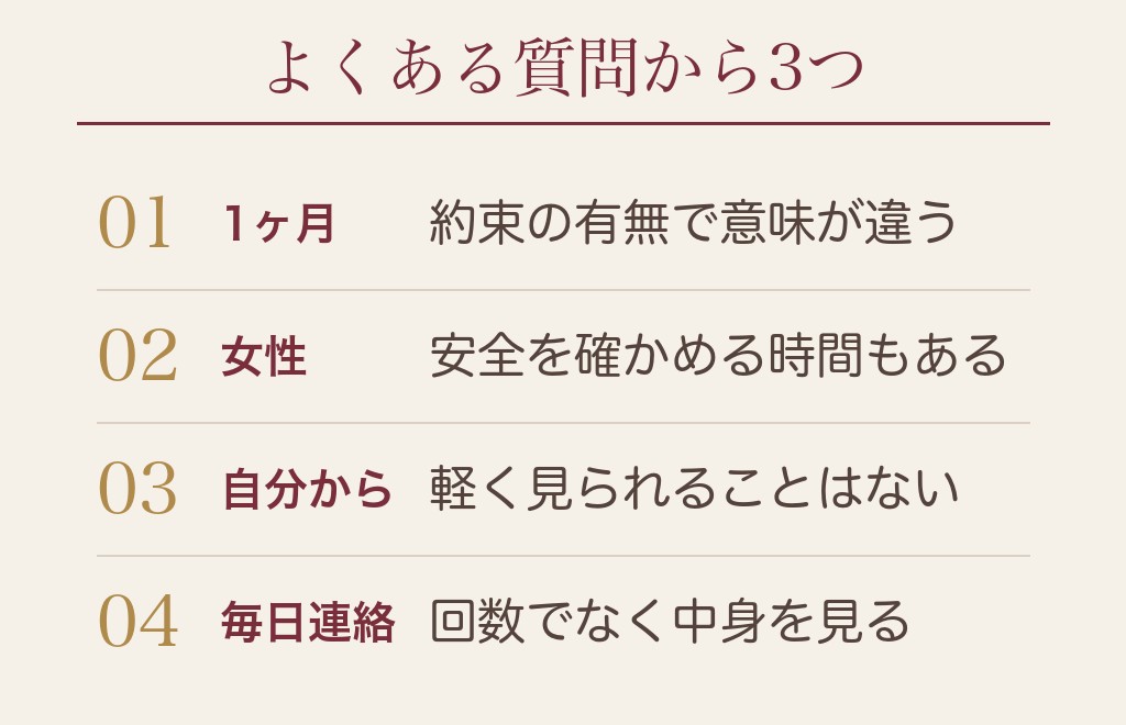 マッチングアプリで会うまで長いときのよくある質問