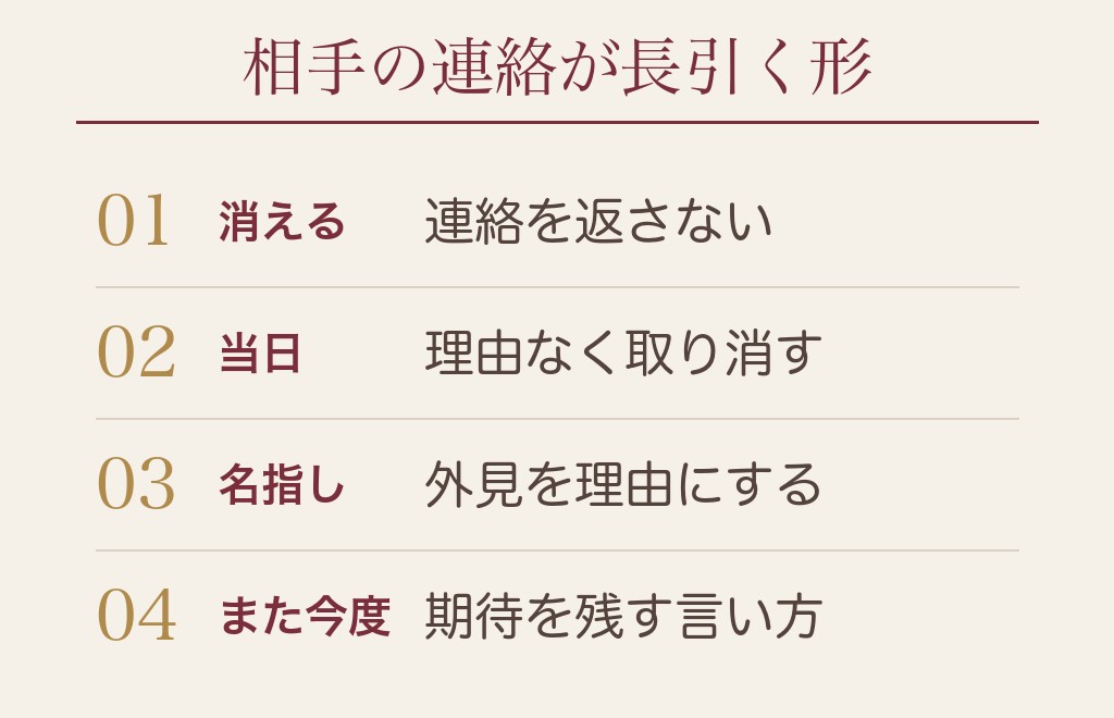 会った後の断り方でやってはいけない5つ
