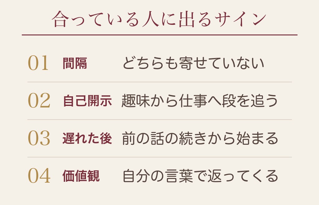 メッセージで相性が合っている人に出る7つのサイン