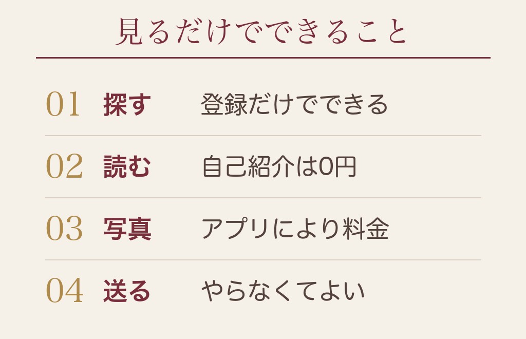 マッチングアプリは見るだけでも使える｜登録だけは必要
